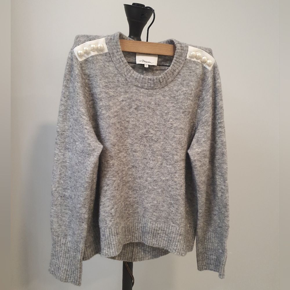 3.1 Philip Lim Sweater with pearl detail SZ Small